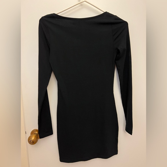 New H&M Women’s Black Slim Long Sleeve Dress Size: 4 - Picture 3 of 3